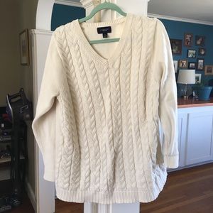 Lands End Cable Knit Sweater